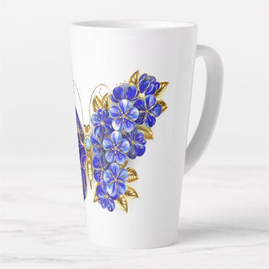 Blume Sapphire Butterfly Milchtasse (Rechte Ecke)