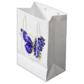 Blume Sapphire Butterfly Mittlere Geschenktüte (Vorderseite Schrägansicht)