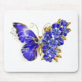 Blume Sapphire Butterfly Mousepad (Vorne)