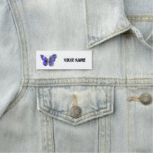 Blume Sapphire Butterfly Namensschild (Beispiel)