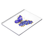 Blume Sapphire Butterfly Notizblock (Linke Seite)