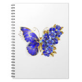 Blume Sapphire Butterfly Notizblock (Vorderseite)