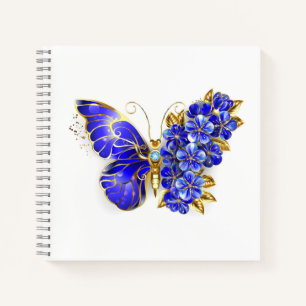 Blume Sapphire Butterfly Notizblock