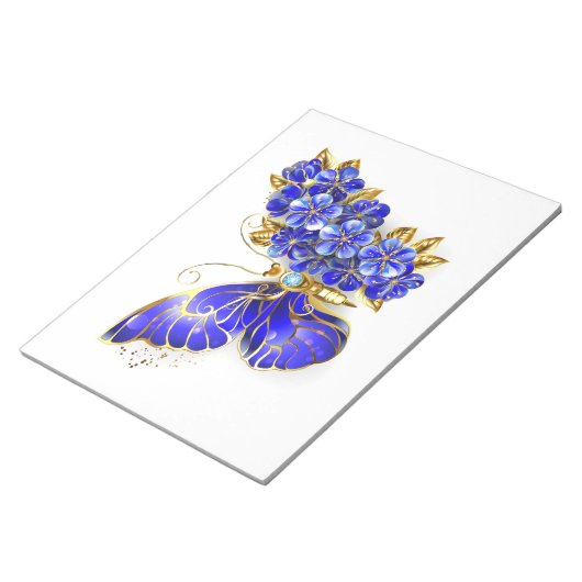 Blume Sapphire Butterfly Notizblock (angewinkelt)