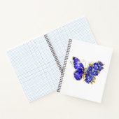 Blume Sapphire Butterfly Notizblock (Innenseite)