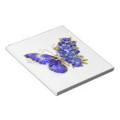 Blume Sapphire Butterfly Notizblock (angewinkelt)