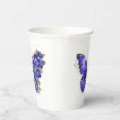 Blume Sapphire Butterfly Pappbecher (Rechts)