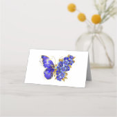 Blume Sapphire Butterfly Platzkarte (Vorderseite)