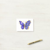 Blume Sapphire Butterfly Post-it Klebezettel (Auf Schreibtisch)