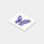 Blume Sapphire Butterfly Post-it Klebezettel (angewinkelt)
