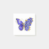 Blume Sapphire Butterfly Post-it Klebezettel (Vorderseite)