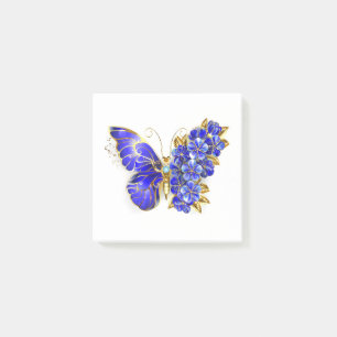 Blume Sapphire Butterfly Post-it Klebezettel