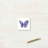 Blume Sapphire Butterfly Post-it Klebezettel (Auf Schreibtisch)