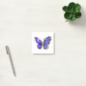 Blume Sapphire Butterfly Post-it Klebezettel (Büro)