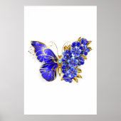 Blume Sapphire Butterfly Poster (Vorne)