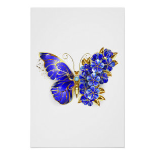 Blume Sapphire Butterfly Poster