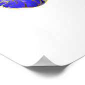 Blume Sapphire Butterfly Poster (Ecke)