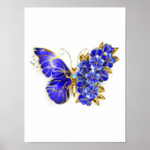 Blume Sapphire Butterfly Poster (Vorne)