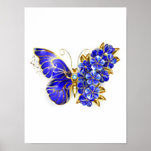 Blume Sapphire Butterfly Poster