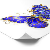 Blume Sapphire Butterfly Poster (Ecke)