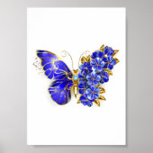 Blume Sapphire Butterfly Poster (Vorne)