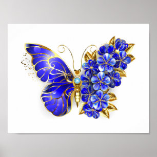 Blume Sapphire Butterfly Poster