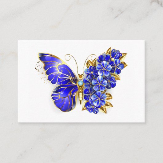 Blume Sapphire Butterfly Rabattkarte (Vorderseite)