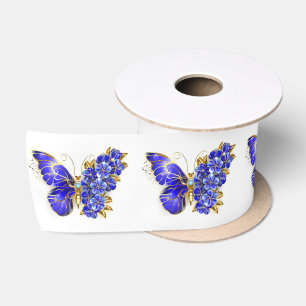 Blume Sapphire Butterfly Satinband