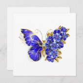 Blume Sapphire Butterfly Save The Date (Vorne/Hinten)