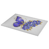 Blume Sapphire Butterfly Schneidebrett (Ecke)
