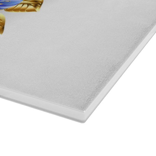 Blume Sapphire Butterfly Schneidebrett (Ecke)