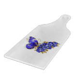 Blume Sapphire Butterfly Schneidebrett (Ecke)