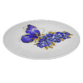Blume Sapphire Butterfly Schneidebrett (Ecke)