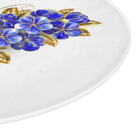 Blume Sapphire Butterfly Schneidebrett (Ecke)