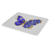Blume Sapphire Butterfly Schneidebrett (Ecke)