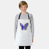 Blume Sapphire Butterfly Schürze (Getragen)