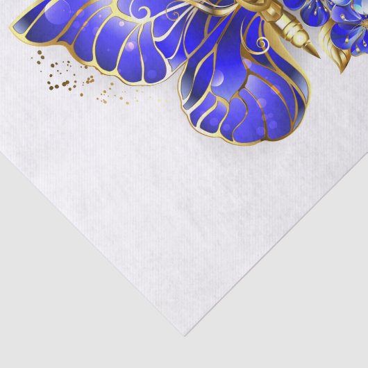Blume Sapphire Butterfly Seidenpapier (Ausschnitt)