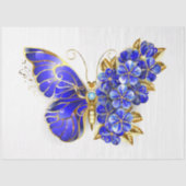 Blume Sapphire Butterfly Seidenpapier (Vorderseite)