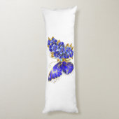 Blume Sapphire Butterfly Seitenschläferkissen (Rückseite (Vertikal))