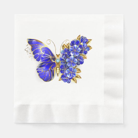 Blume Sapphire Butterfly Serviette (Vorderseite)