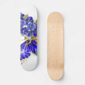 Blume Sapphire Butterfly Skateboard (Vorderseite)