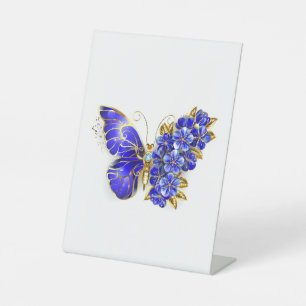 Blume Sapphire Butterfly Sockelschild