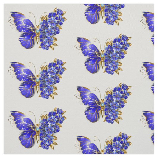 Blume Sapphire Butterfly Stoff (Muster)