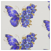 Blume Sapphire Butterfly Stoff (Nahaufnahme)