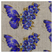Blume Sapphire Butterfly Stoff (Nahaufnahme)