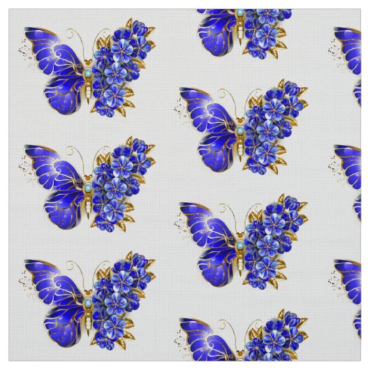 Blume Sapphire Butterfly Stoff (Muster)