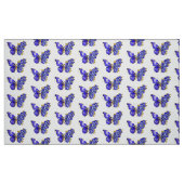Blume Sapphire Butterfly Stoff (Fat Quarter (45,7 x 55,9 cm))