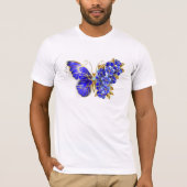 Blume Sapphire Butterfly T-Shirt (Vorderseite)