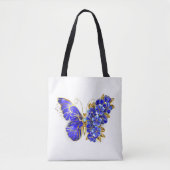 Blume Sapphire Butterfly Tasche (Vorderseite)
