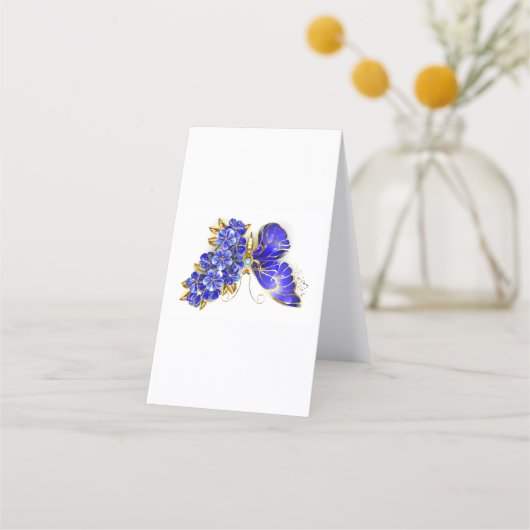 Blume Sapphire Butterfly Terminkarte (Vorderseite)